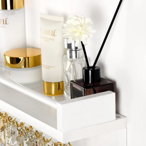 Miniatura 2 de Zhithink Organizador de joyas colgante para collares, ganchos de joyería con 30 ganchos, organizador de joyas montado en la pared para collares