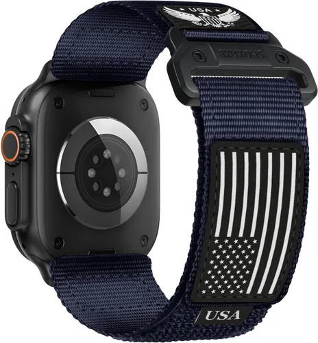 Miniatura 21 de Correa de nylon resistente para Apple Watch para hombres y mujeres de 42 mm, 41 mm, 40 mm, 38 mm, correas de iWatch para hombre, correa deportiva