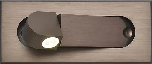 Lámpara de pared LED empotrable, moderno aplique de pared ajustable con interruptor independiente, luz de lectura de cabecera de 3 W, luces de