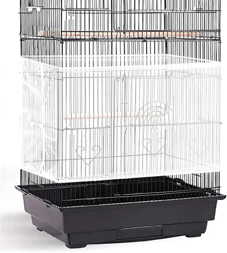 Miniatura 13 de Shappy Jaula grande para pájaros, cubierta de jaula de pájaros, red de malla ajustable suave y aireada para loro periquito guacamayo
