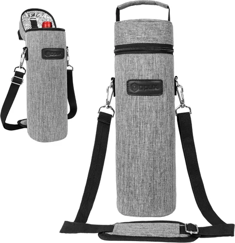 Miniatura 11 de opux Bolsa de Vino para Botella Individual, Bolsa Aislada para Enfriar Vino para Viaje, Picnic, Playa con Correa de Hombro, Estuche Térmico