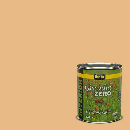 Miniatura 279 de Rodda Paint CASCADIA ZERO - Pintura plana e imprimación para interiores en uno, cuarto de galón, crema de ballet