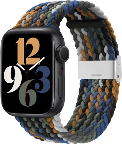 Miniatura 14 de Bandiction - Correas compatibles con Apple Watch de 44mm 40mm 38mm 42mm 41mm 45mm 46mm 49mm, bandas iWatch para mujeres y hombres, correa elástica