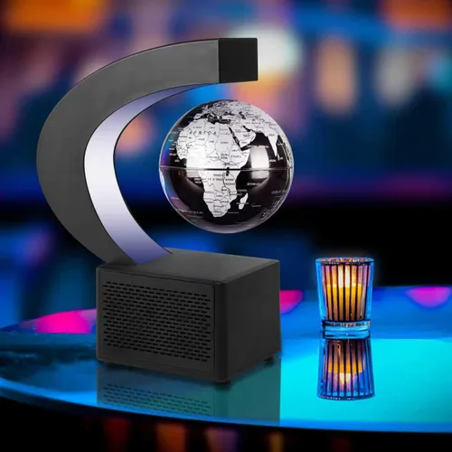 Miniatura 3 de Globo flotante, globos geográficos de levitación magnética con luces LED, globos giratorios de escritorio para niños, hombres y familia