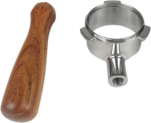 Miniatura 7 de NEOUZA M10 Portafilter Mango de palisandro Máquina de café expreso Mango de madera Cafetera Cafetera Herramientas Accesorios para Barista