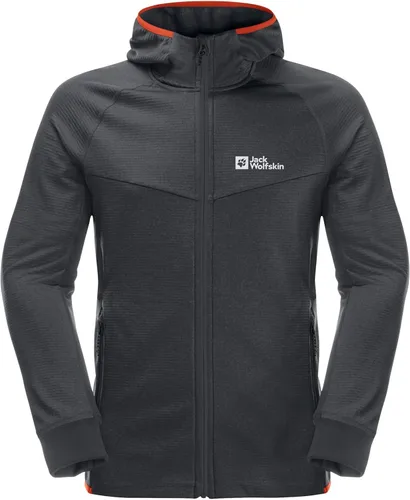 Miniatura 6 de Jack Wolfskin Chaqueta estándar Hydro Grid con capucha Fz para hombre, Phantom, talla M