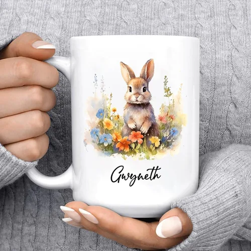 Miniatura 6 de Taza de café de bisonte personalizada de 11 onzas y 15 onzas, taza de té blanca de bisonte bebé, regalos para niñas, niños, niñas, niños, mejores
