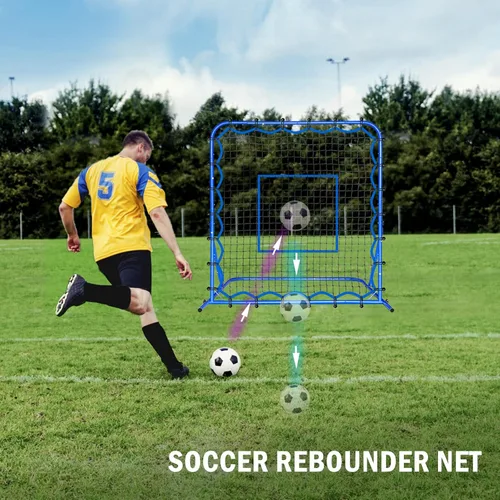 Miniatura 9 de Soccer Baseball Rebounder Net, Soccer Goal Net, Volleyball Softball Rebound Pitchback Net Quick-Switch Angle Training for Control, Passing Practice