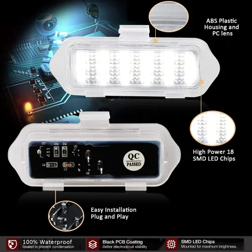 Miniatura 5 de D-Lumina Luces LED de espejo compatibles con Chevy Silverado GMC Sierra 1500 Tahoe Suburban Avalanche 1500 2500 Cadillac Escalade ESV EXT Yukon XL