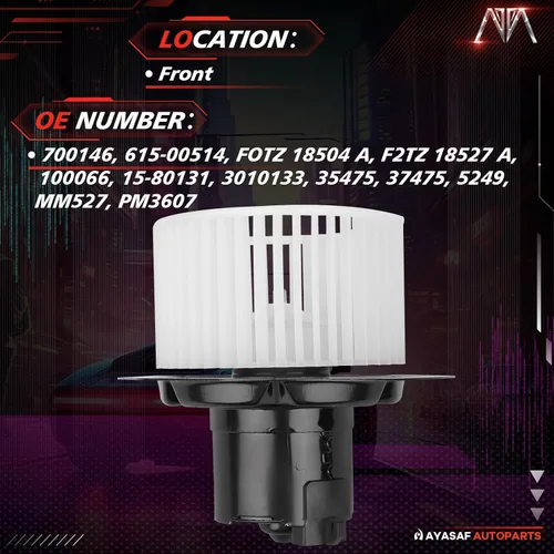 Miniatura 2 de 700146 Conjunto de motor de soplador HVAC apto para Ford [solamente] 1996-1987 F-150/F-250/F-350/Bronco 1996-1987
