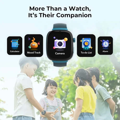 Miniatura 8 de EIOTCLUB Reloj inteligente MX3 para niños, videollamadas 4G LTE y rastreador GPS, modo escolar y zonas seguras, botón SOS y controles parentales