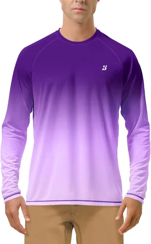 Miniatura 8 de Roadbox Camisas de Protección Solar UV UPF 50+ para Hombres Manga Larga SPF Rash Guard para Pesca Senderismo Natación Correr 2 Pack - blanco