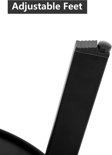 Miniatura 5 de Mesa de centro para patio, mesa redonda de acero de metal para exteriores, resistente a la intemperie, mesa antioxidante (negro)