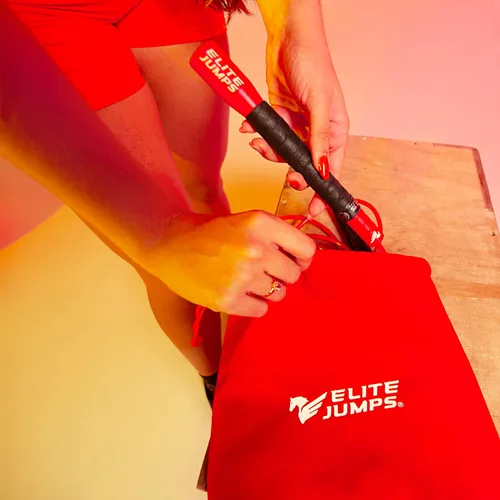 Miniatura 9 de Elite Jumps The Freestyle Rope - Cuerdas de salto de PVC para fitness, cuerdas de salto para adultos de primera calidad para fitness, cuerda de Rojo