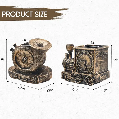 Miniatura 5 de Macetas de suculentas de estilo retro con drenaje, maceta para interior/exterior, macetas nostálgicas de cactus/bonsai para decoración del hogar
