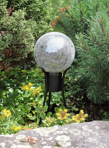 Miniatura 5 de Achla Designs GBS-14 Trestle II Gazing Globe - Soporte de bola de 13 1/2 pulgadas de alto, color negro