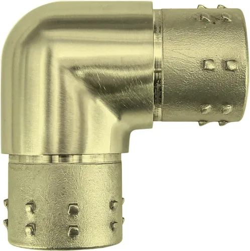 Miniatura 6 de Conector de barandilla de acero inoxidable 316, conector de codo de carpintero empotrado con forma de esquina de 3 vías para tubería de calibre 16