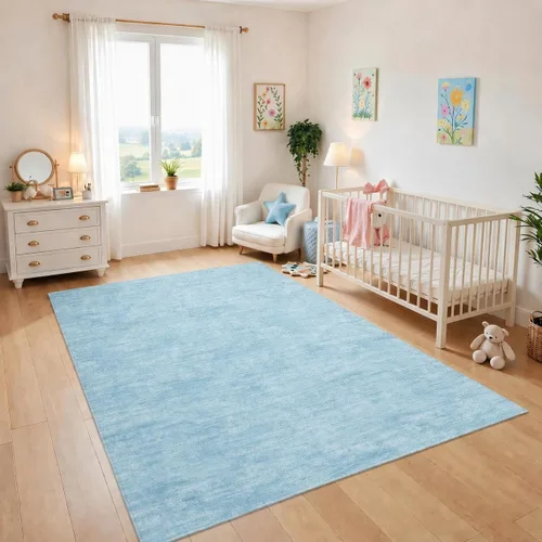 Miniatura 12 de RUGSREAL - Tapete pequeño de 2x3 con base de goma, resistente a las manchas, moderno, color liso, contemporáneo lavable, para la entrada, sala