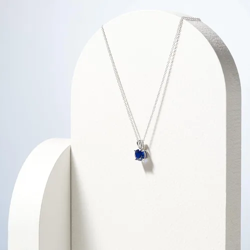 Miniatura 15 de Amazon Essentials Collar con colgante de piedra natal de corte redondo de plata de ley de 18 pulgadas (anteriormente colección Amazon)