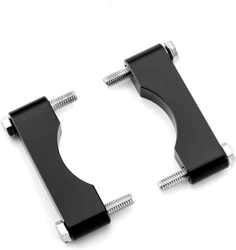 Miniatura 8 de Kit de soporte para guardabarros delantero negro compatible con guardabarros de 21 pulgadas, 23 pulgadas, 26 pulgadas, compatible con modelos Harley