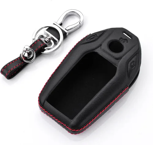 Funda de llave de cuero genuino para BMW Serie 5, Serie 6, GT, Serie 7, 730Li, 740, 740Li, 750Li, 760Li, i8, X3, X4, X5, X6, X7, con pantalla LCD de