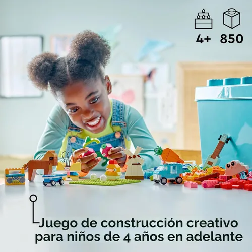 Miniatura 2 de LEGO Bloques de construcción clásicos y vibrantes de caja de ladrillos – Juguetes sensoriales y de aprendizaje para niños y niñas, a partir de 4