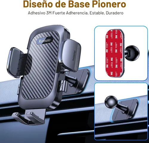 Miniatura 7 de Romuto Phone Holders for Your Car Phone Holder Mount【Super Suction】Phone Mount for Car Accessories for Women Men Windshield/Vent/Dash Truck Stand