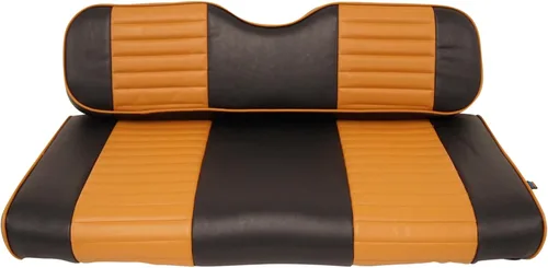 Huskey - 4 fundas de asiento de carrito de golf delanteras y traseras para Club Car DS 2000.5-2013.5 modelos de gas y eléctricos, negro de dos tonos