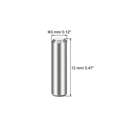 Miniatura 3 de uxcell 3 pasadores de 0.472 in (aproximadamente 1/8 pulgadas) de acero inoxidable 304 para litera de madera, pasadores de estante, estantes