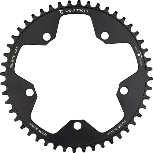 Miniatura 3 de Wolf Tooth 110 BCD Gravel/CX/Platos de bicicleta de carretera (44 dientes, Drop-Stop B) bike-chainrings-and-accessories