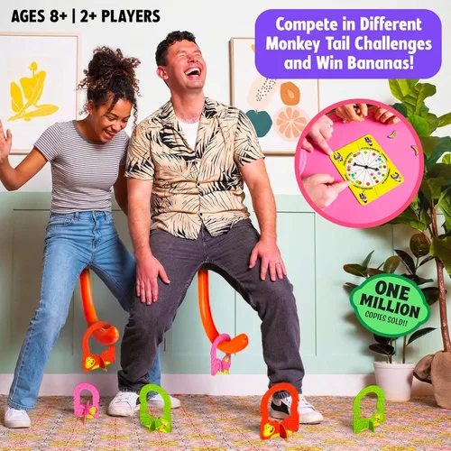 Miniatura 2 de It's Bananas! The Monkey Tail Game – Divertido juego familiar y de fiesta para niños y adultos Regalo divertido para cumpleaños, Navidad