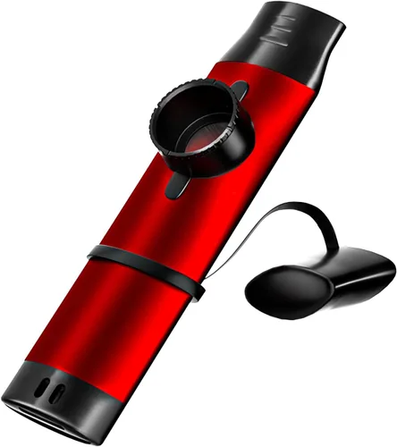 Miniatura 8 de Kazoo de metal con 5 diafragmas – tono ajustable para guitarra, ukelele, violín, piano, teclado – Mini instrumentos musicales Kazoos (negro)