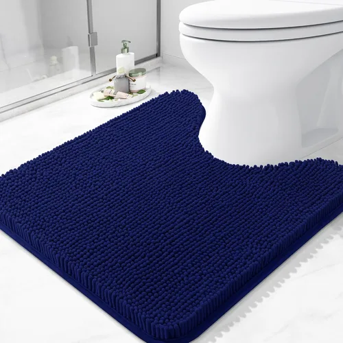 Miniatura 57 de Arotive Alfombras de baño de felpilla extrasuaves y absorbentes, de 24 x 16 pulgadas, lavables a máquina, parte trasera de goma antideslizante