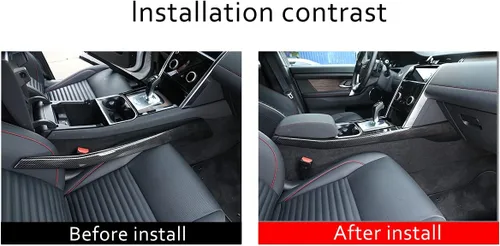 Miniatura 3 de YIWANG - Cubierta de repuesto para interior de coche, para Land Rover Discovery Sport 2020 2021 (fibra de carbono)