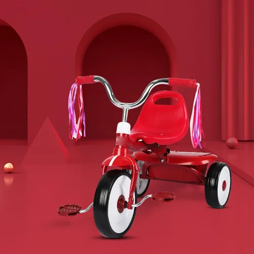 Miniatura 8 de Triciclo para niños pequeños, triciclo para niños con caja de almacenamiento abatible, asiento ajustable de 3 posiciones, diseño plegable