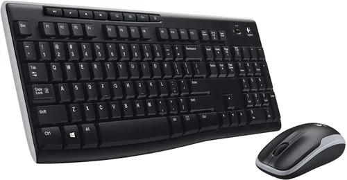 Miniatura 2 de Logitech Combo de teclado inalámbrico K270 y mouse inalámbrico M185: teclado y mouse incluidos, batería de larga duración (negro con ratón)
