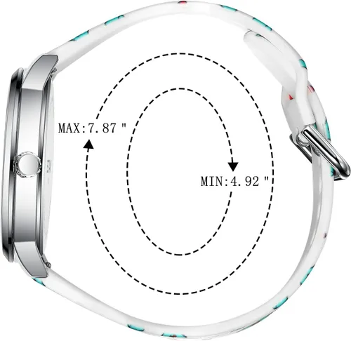 Miniatura 4 de BOFAN Reloj de enfermera para enfermera, profesionales médicos, estudiantes, médicos con esfera fácil de leer, segunda mano y 24 horas, banda