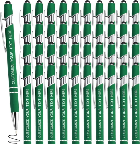 Miniatura 54 de Bolígrafos personalizados con lápiz óptico y grabado gratis, bolígrafos personalizados para negocios, graduación, aniversarios (hasta 500 unidades)