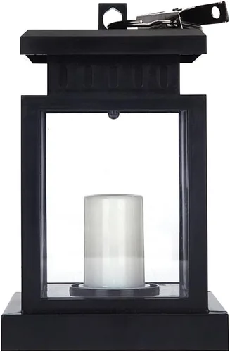 Miniatura 9 de Farol solar colgante LED alimentado por energía solar, impermeable, sin llama, parpadeante, blanco cálido, decoración al aire libre para jardín