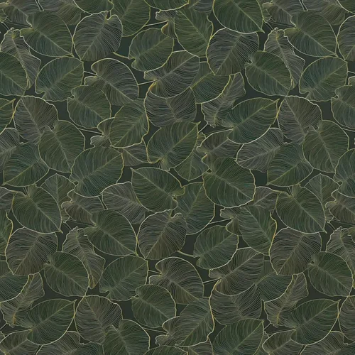 TOTIO Papel tapiz verde para despegar y pegar, papel de contacto de hojas verde oscuro, 16 x 78 pulgadas, mate, grueso, impermeable, autoadhesivo de