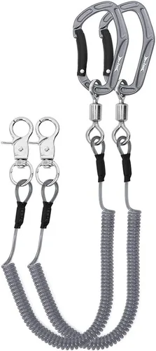 Miniatura 15 de HERCULES M4 Fishing Lanyard, Fishing Pole Tether, Kayak Paddle Leash, Heavy Duty Retractable Coiled Lanyard for Fishing, Rods, Pliers, Boating