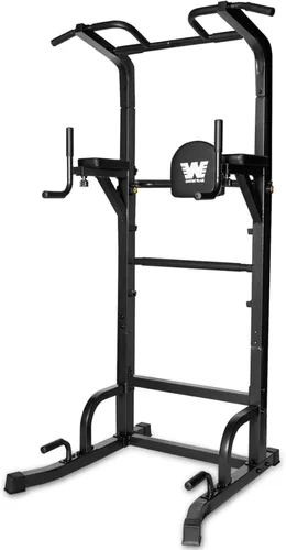 BARWING Estación de barra para dominadas, torre de potencia, estación de fondos con respaldo 3D, soporte rack de entrenamiento de fuerza P007C-B