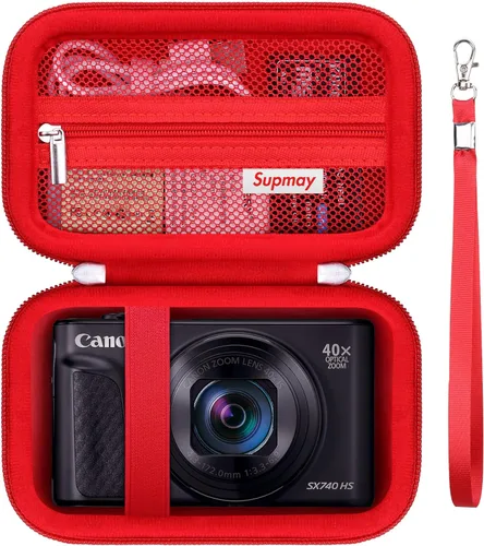 Miniatura 11 de Estuche de transporte rígido para Canon PowerShot SX740 HS/ SX730 HS/ SX720 HS/ SX620 HS/ G7 X Mark III/ G7 X Mark II cámara digital, bolsa de viaje