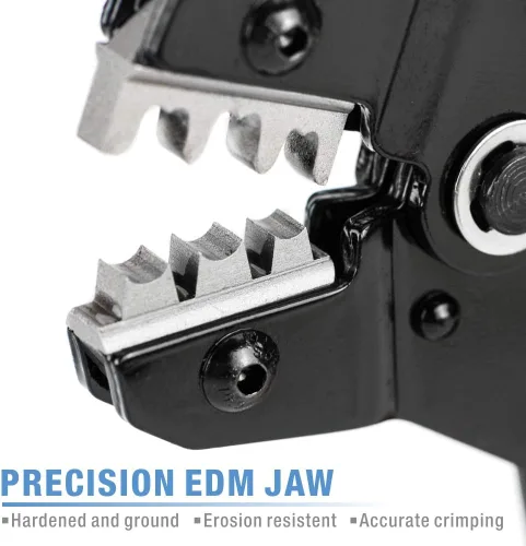Miniatura 3 de iCrimp IWISS Herramientas de prensado de conectores solares PV para cable de panel solar PV AWG14-10 (2,5/4/6 mm²) con matriz EDM de alambre