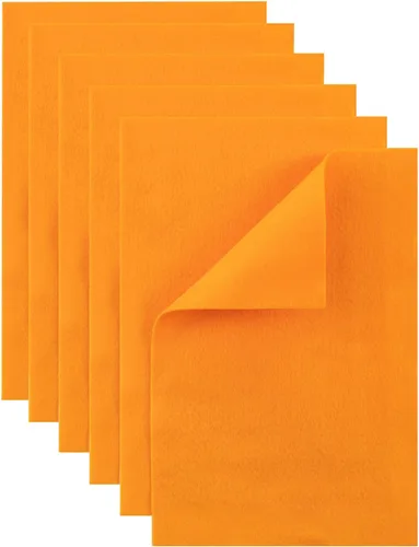 Miniatura 11 de Hojas de fieltro blanco HaoFeiJH - 6 piezas de cuadrados de fieltro suave (8x12 A4), 1.5mm de espesor, ideal para costura, retazos, decoración