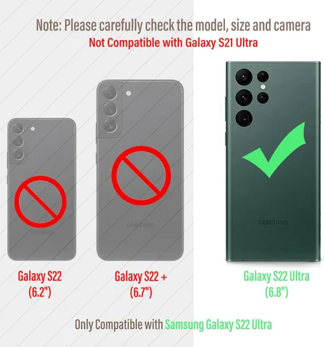 Miniatura 2 de Armor Funda para Teléfono para Samsung Galaxy S22 Ultra Protección contra Caídas de Grado Militar Cubierta S22Ultra 5G Parachoques de Metal Híbrido