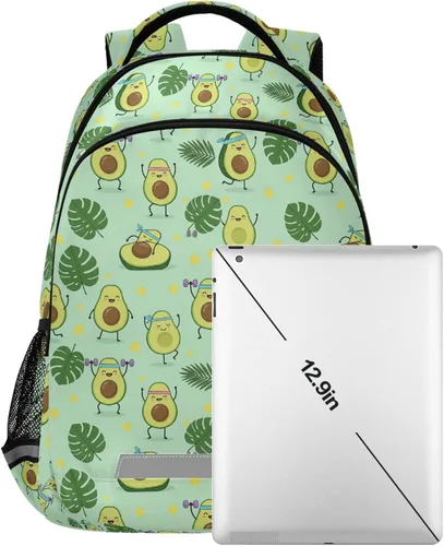 Miniatura 7 de MNSRUU Mochila escolar con correa para el pecho, mochila para laptop Galaxy Planets, mochila de senderismo de viaje para niños y niñas, Planta