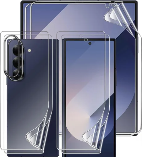 Miniatura 12 de 2 juegos de protectores de pantalla para Samsung Galaxy Z Fold 7, película de hidrogel de TPU interior + protector de pantalla frontal y trasera HD