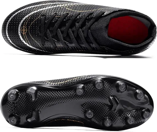 Miniatura 3 de Zapatos de fútbol para niños y niñas, para exteriores, interiores, para entrenamiento de fútbol y césped atlético