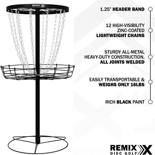 Miniatura 2 de Remix Deluxe Practice Basket for Disc Golf - Choose Your Color and